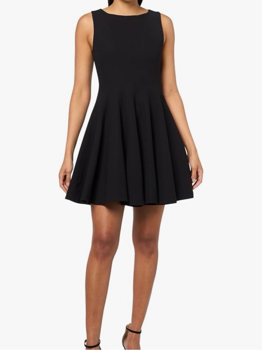 Steve Madden Black Sleeveless Fit-and-Flare Mini Dress